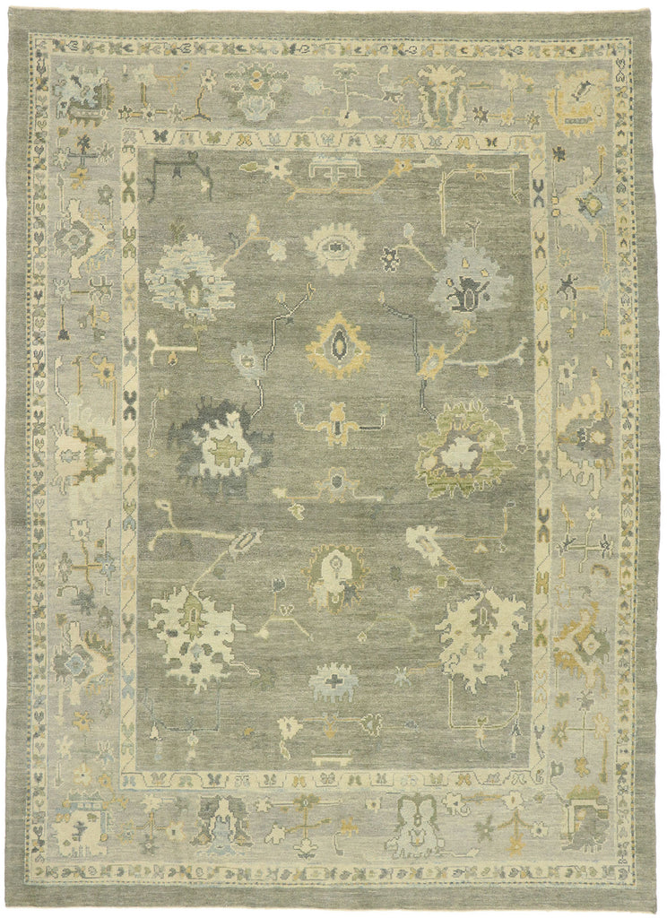 9 x 12 Contemporary Turkish Oushak Rug 52941