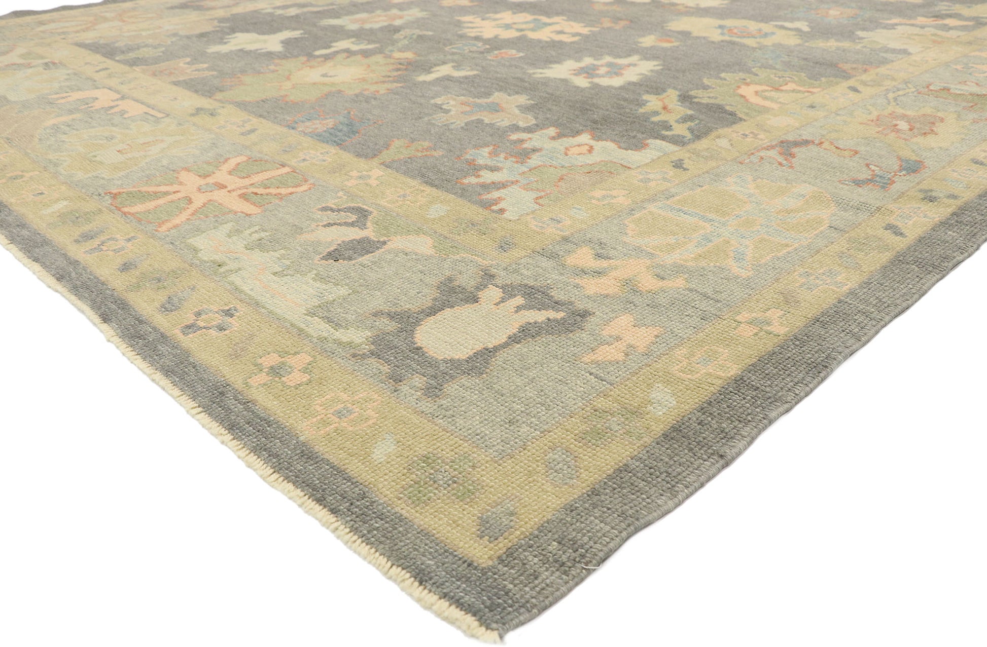 9 x 12 Colorful Turkish Oushak Rug 52944