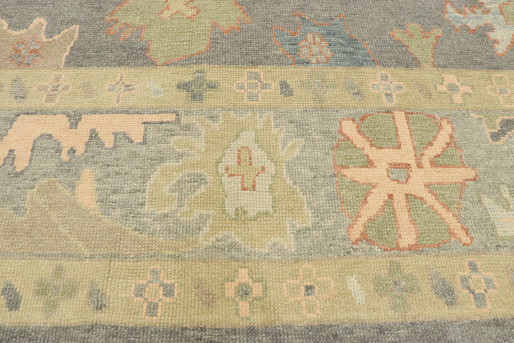 9 x 12 Colorful Turkish Oushak Rug 52944