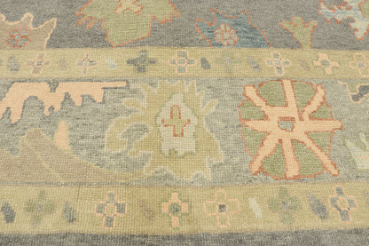 9 x 12 Colorful Turkish Oushak Rug 52944