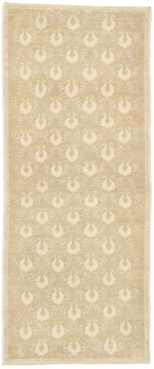 3 x 6 Vintage Turkish Oushak Rug 52945