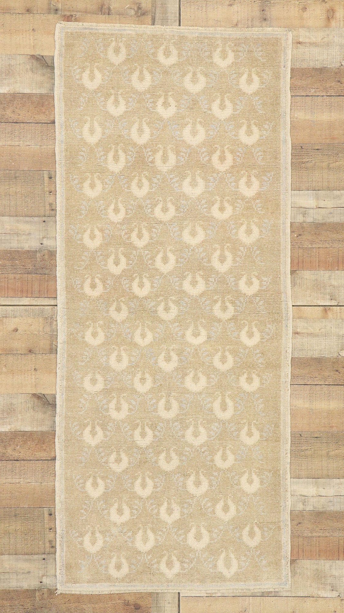 3 x 6 Vintage Turkish Oushak Rug 52945
