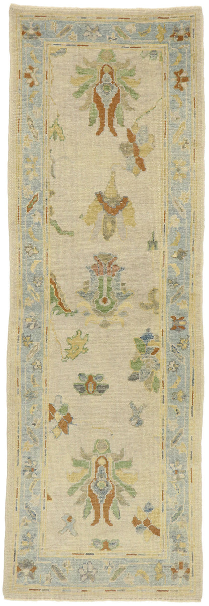 3 x 9 Contemporary Turkish Oushak Runner 52946