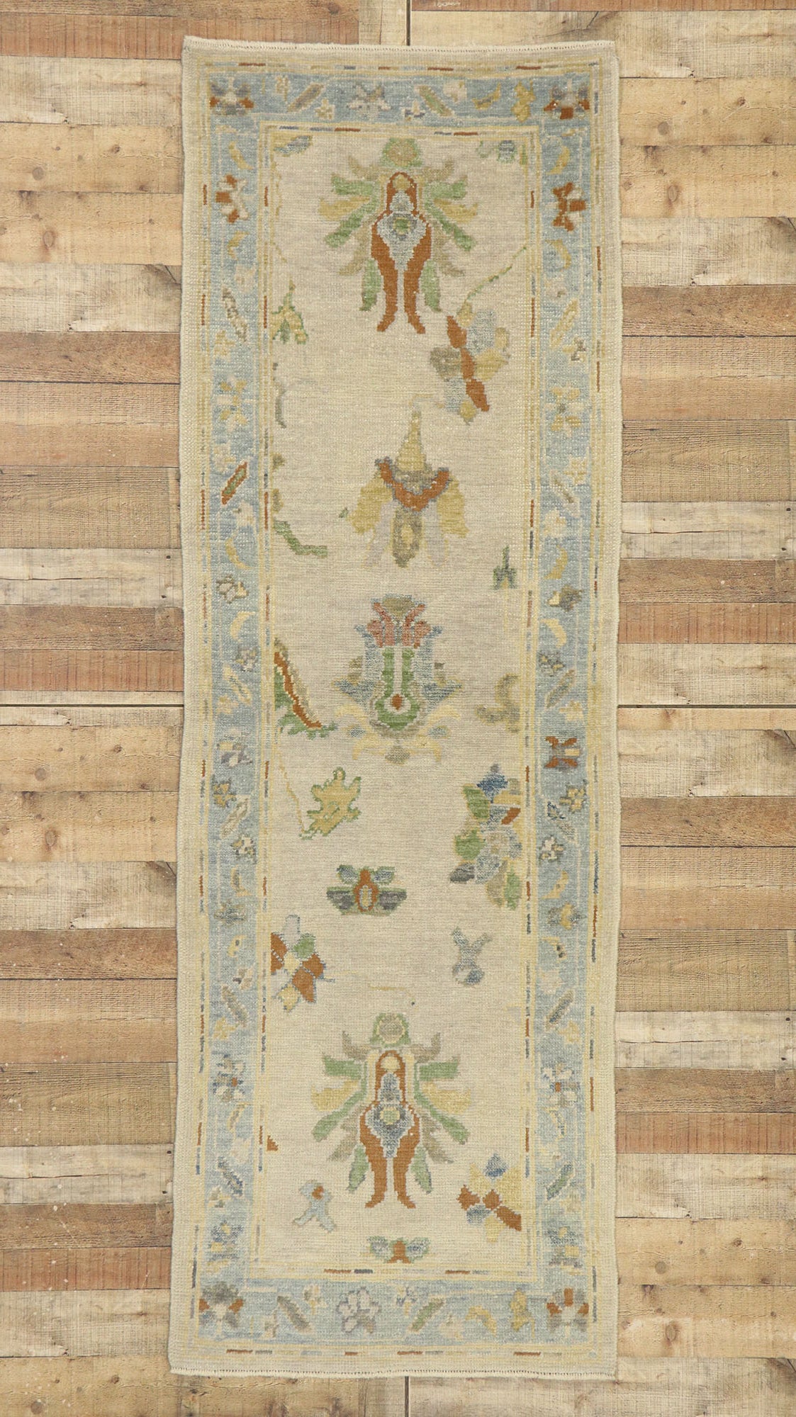 3 x 9 Contemporary Turkish Oushak Runner 52946