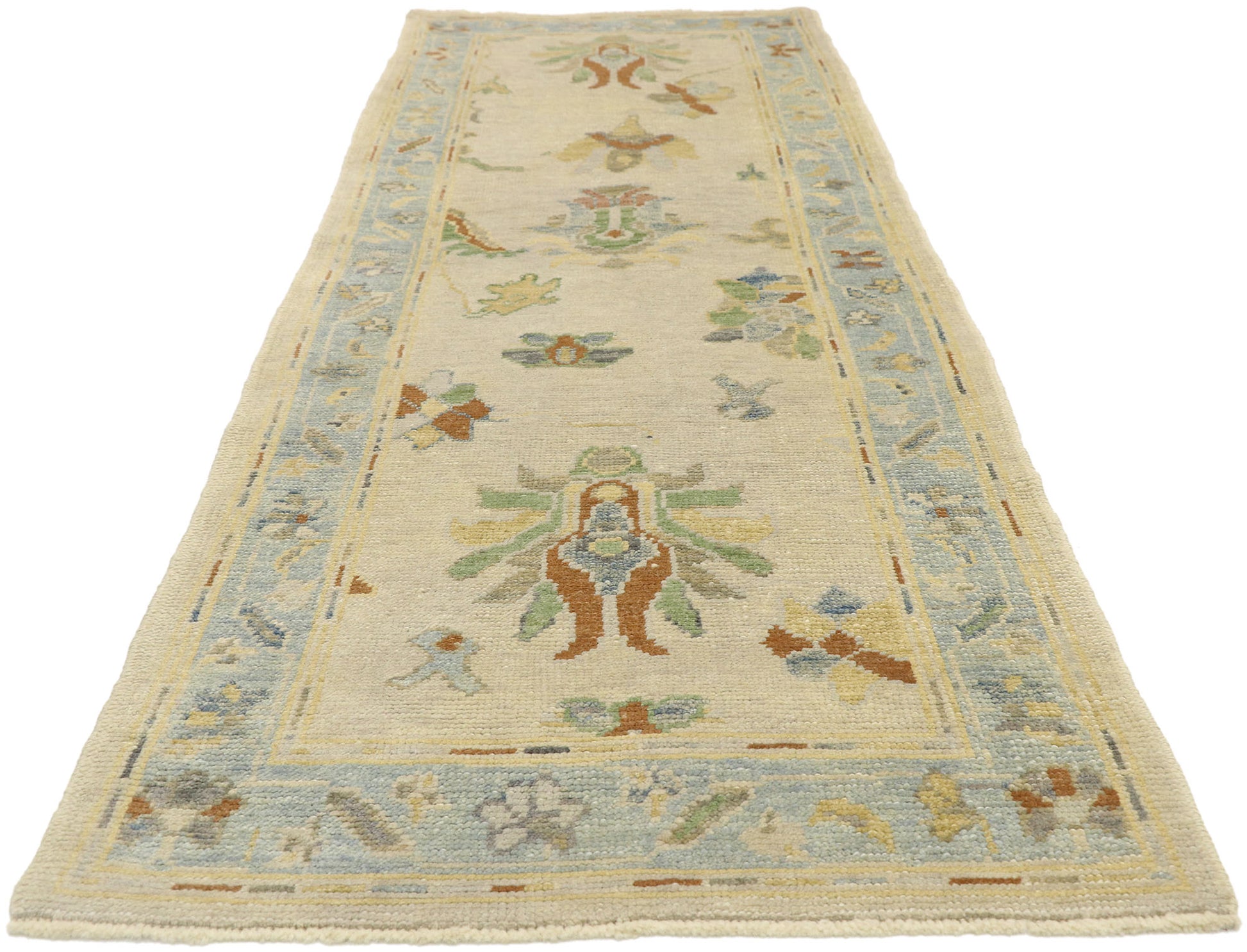 3 x 9 Contemporary Turkish Oushak Runner 52946
