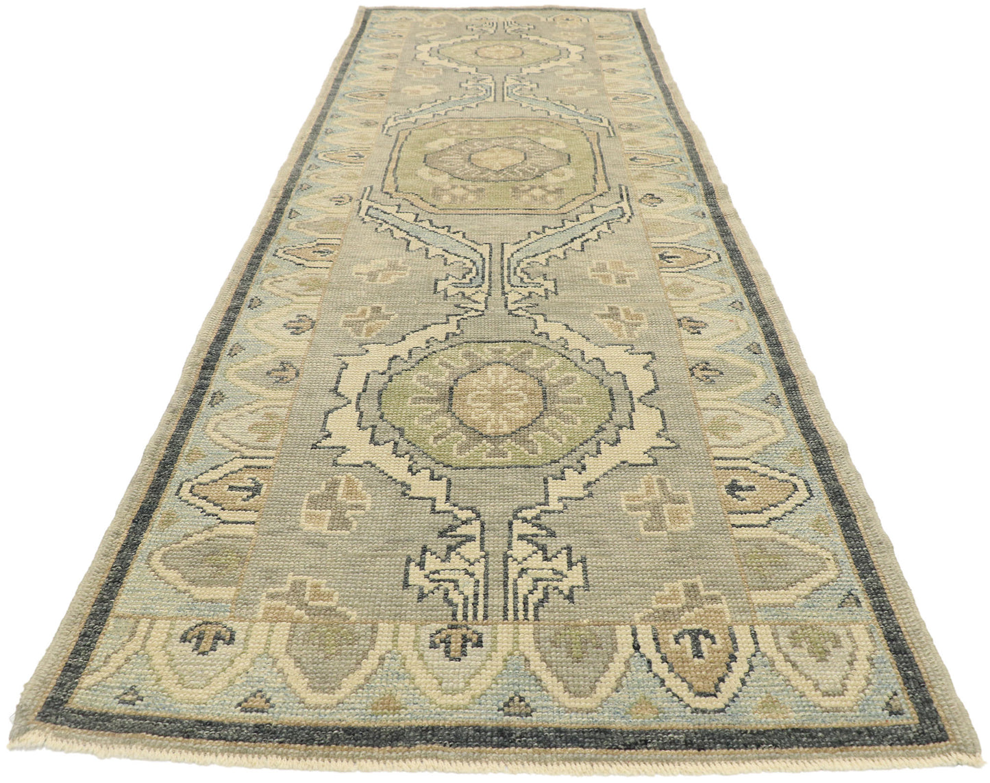 3 x 10 Contemporary Turkish Oushak Runner 52948