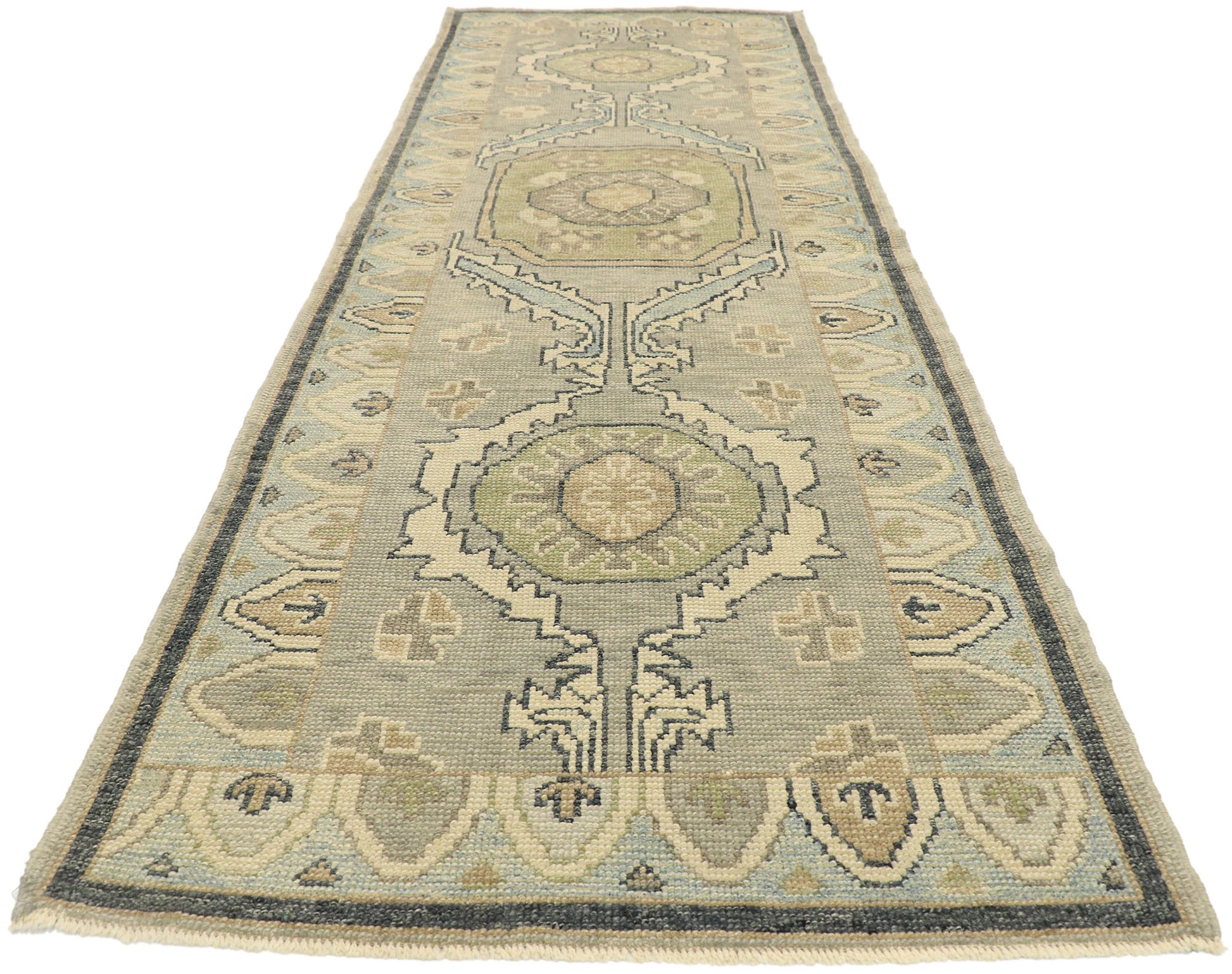 3 x 10 Contemporary Turkish Oushak Runner 52948