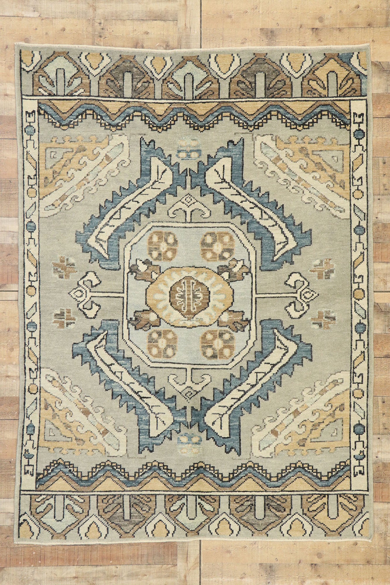 5 x 7 Contemporary Turkish Oushak Rug 52949