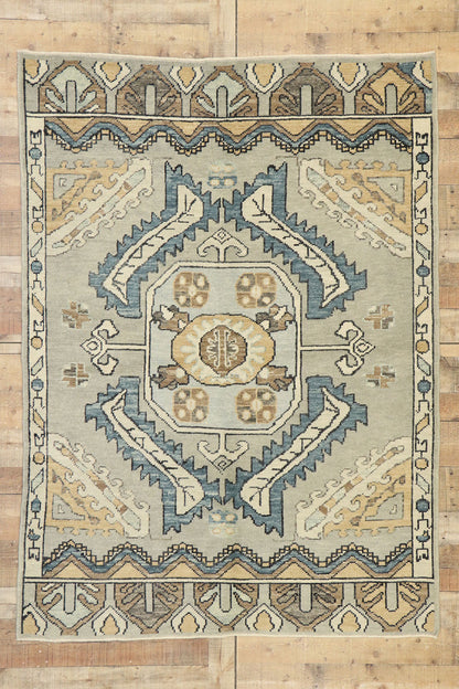 5 x 7 Contemporary Turkish Oushak Rug 52949