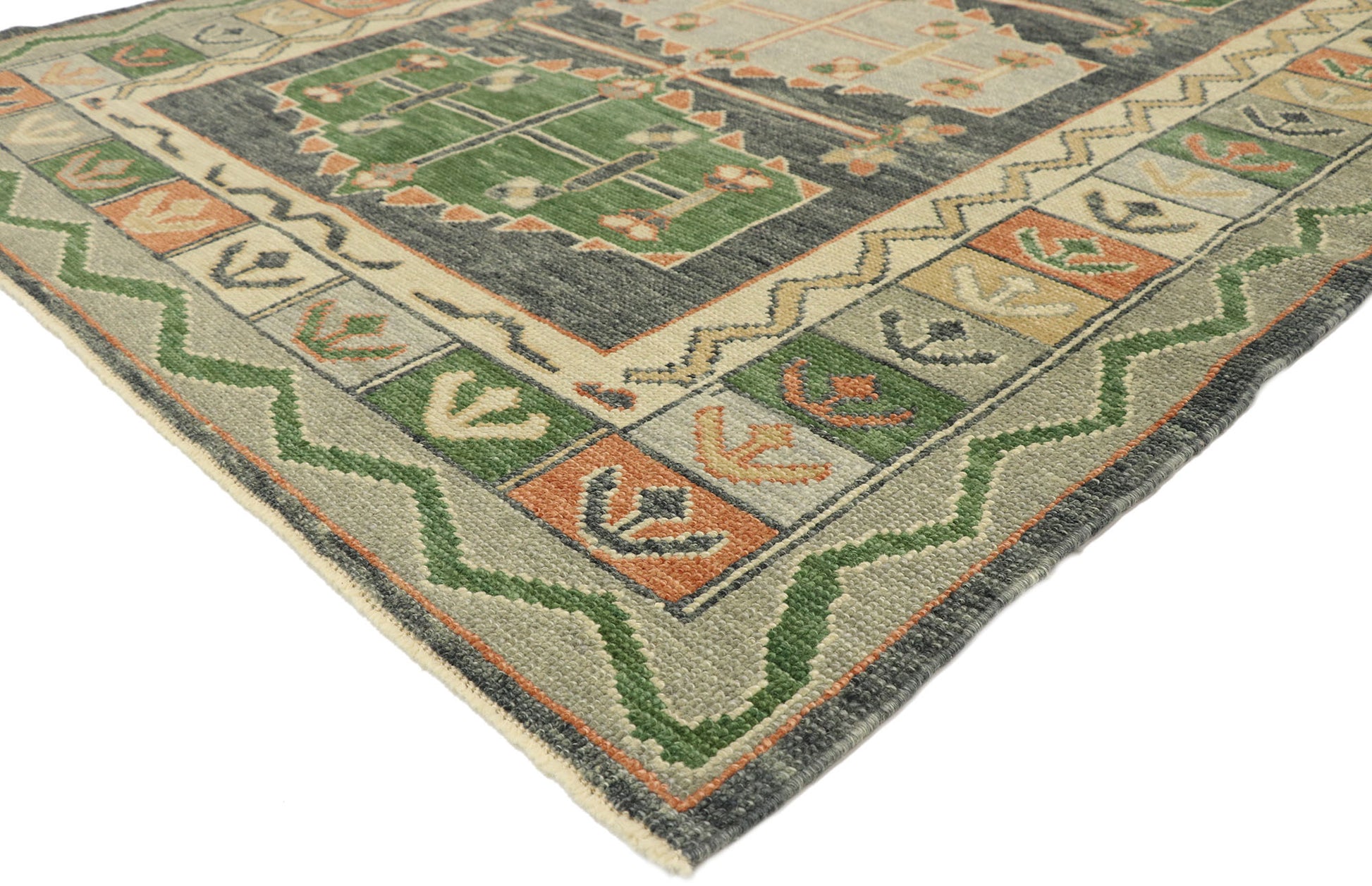 5 x 8 Contemporary Turkish Oushak Rug 52952