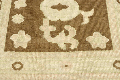 3 x 11 Earth-Tone Turkish Oushak Runner 52953