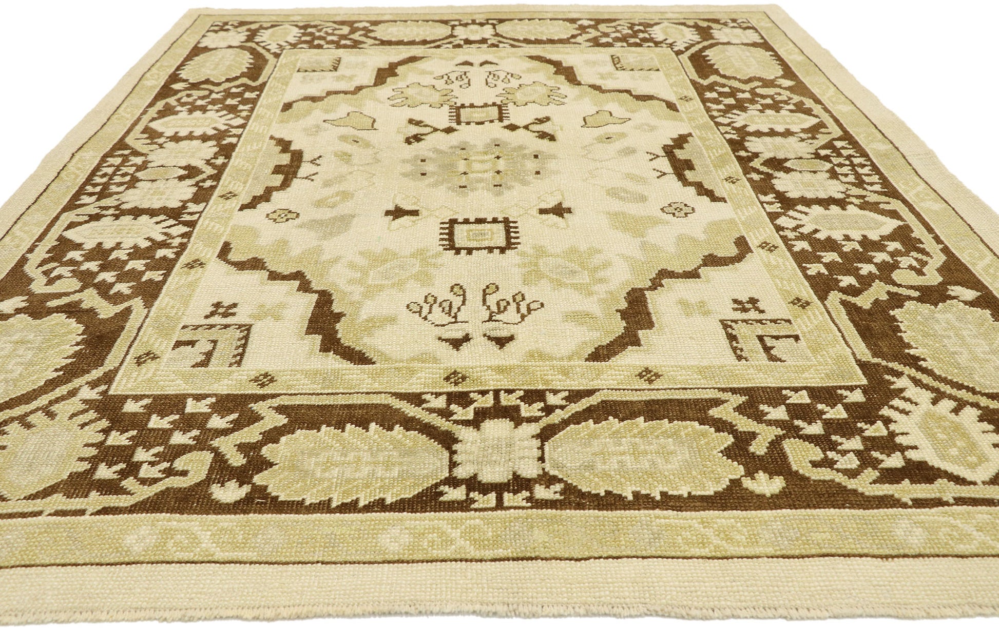 6 x 8 Contemporary Turkish Oushak Rug 52954