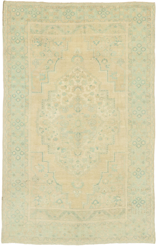 7 x 11 Vintage Turkish Oushak Rug 52955