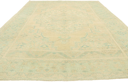 7 x 11 Vintage Turkish Oushak Rug 52955