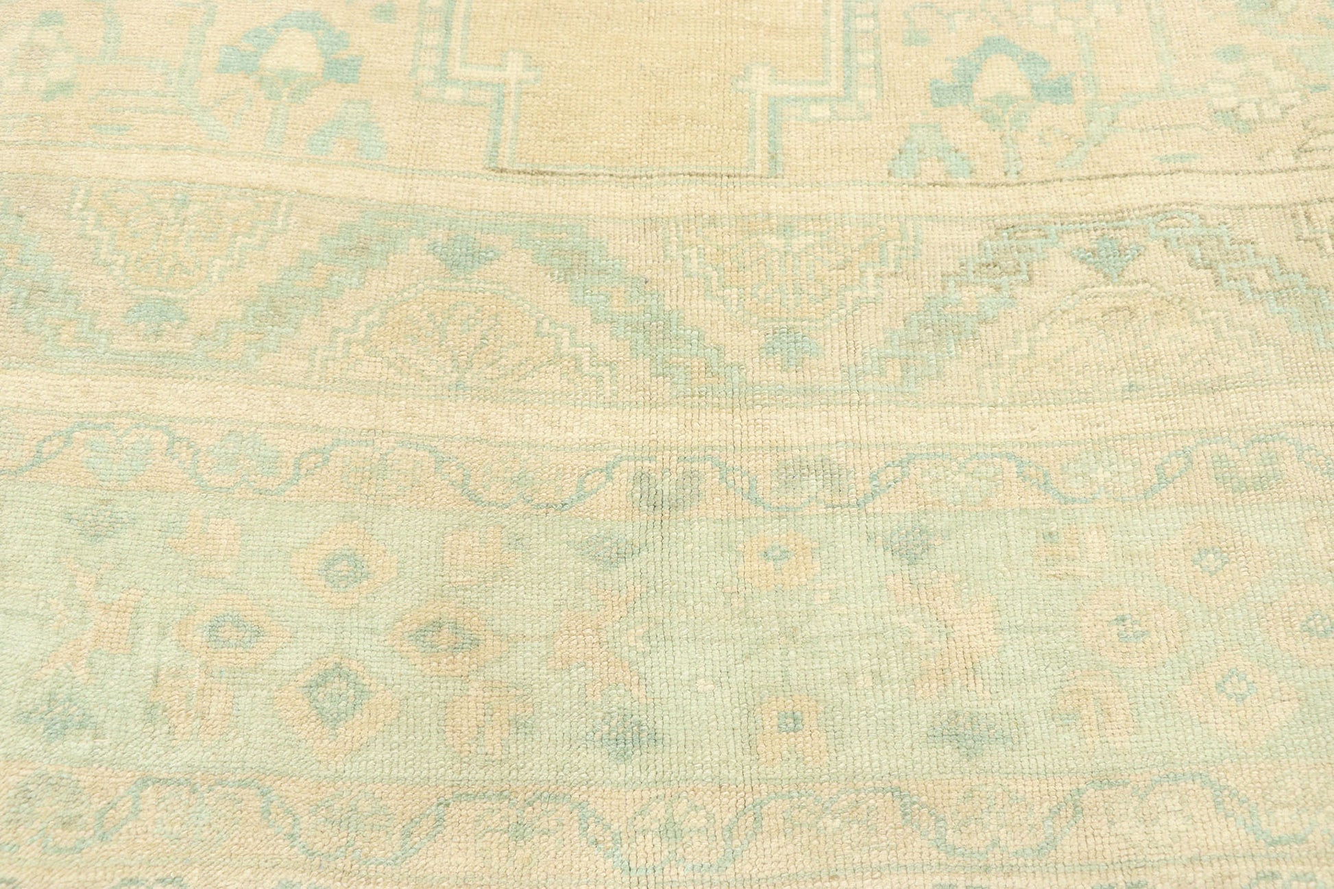 7 x 11 Vintage Turkish Oushak Rug 52955