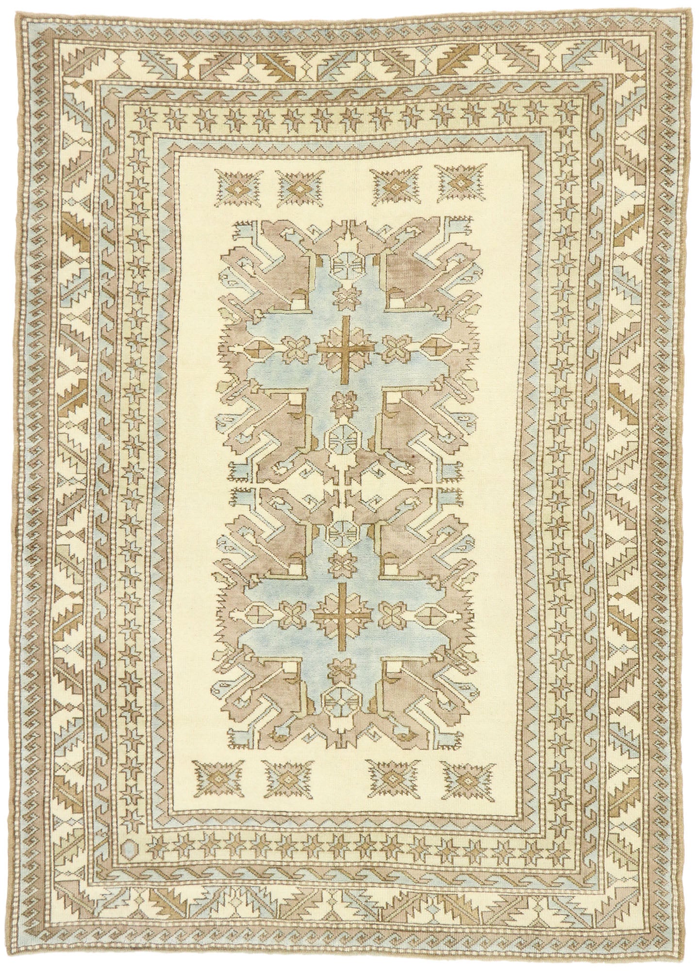 6 x 8 Modern Turkish Kazak Rug 52962