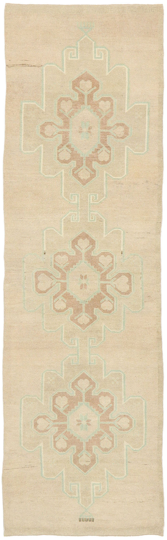 3 x 10 Vintage Turkish Oushak Rug 52963