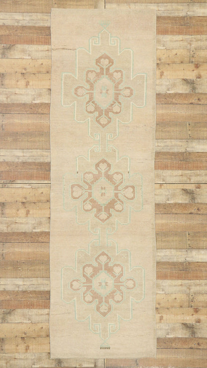 3 x 10 Vintage Turkish Oushak Rug 52963