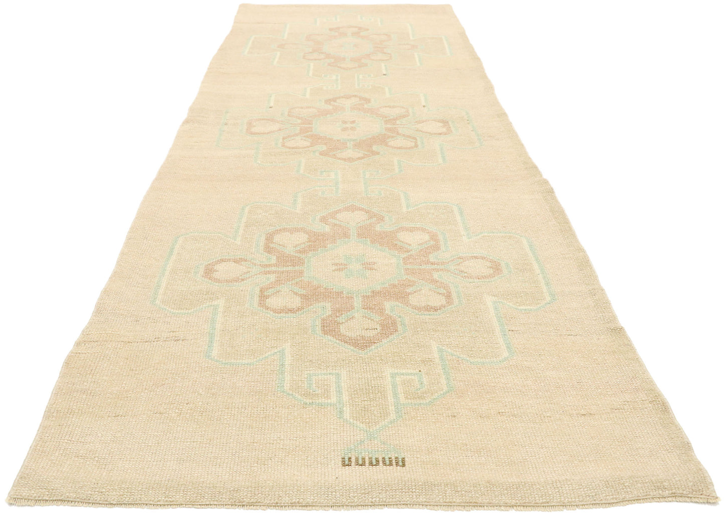 3 x 10 Vintage Turkish Oushak Rug 52963