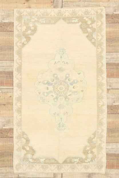 3 x 6 Vintage Turkish Oushak Rug 52964