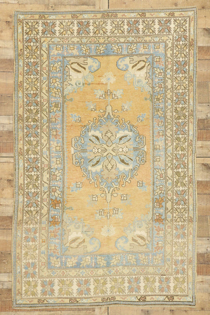 5 x 7 Vintage Turkish Oushak Rug 52966