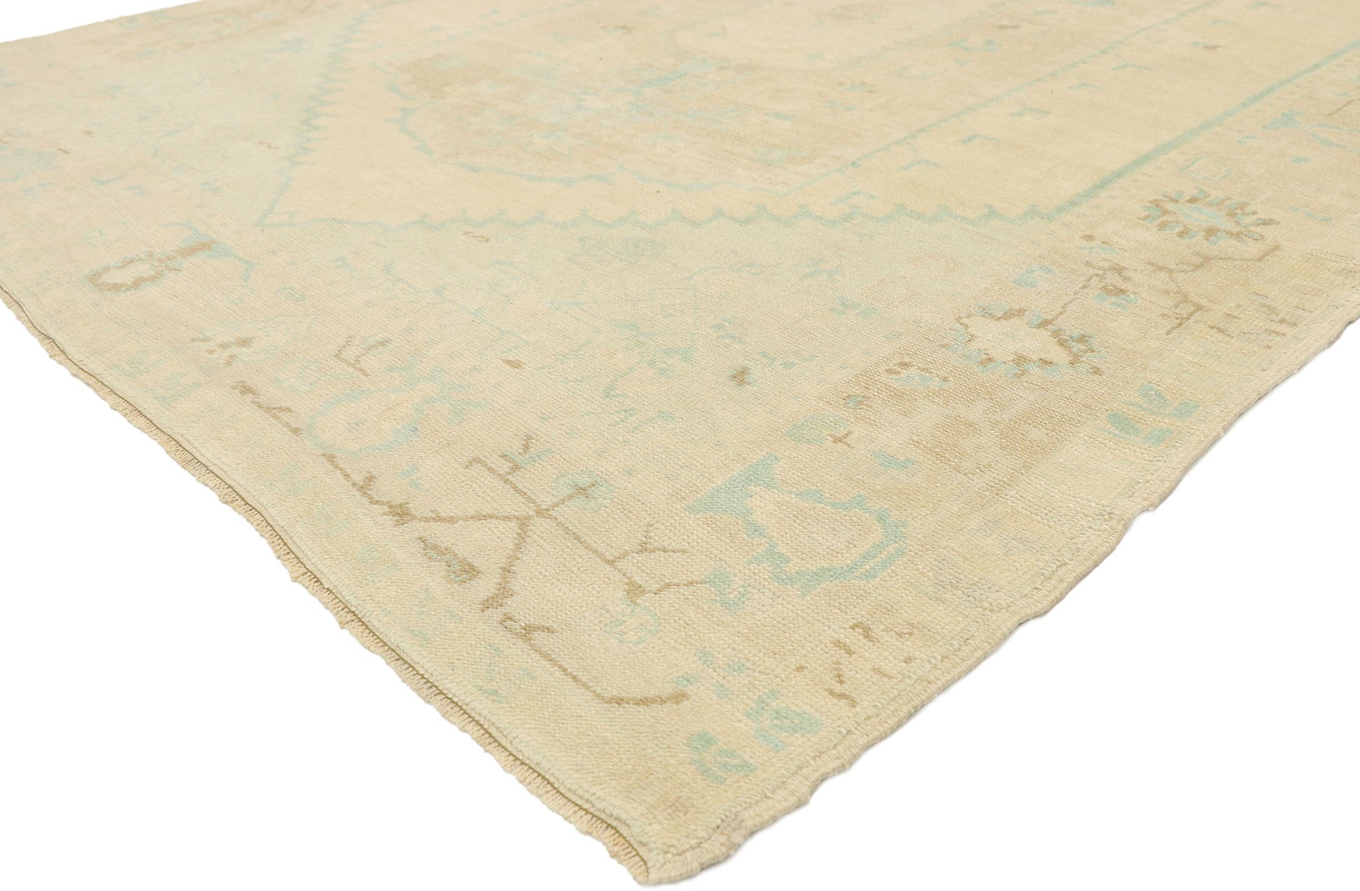 6 x 9 Vintage Turkish Oushak Rug 52967
