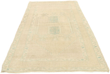 3 x 5 Vintage Turkish Oushak Prayer Rug 52968