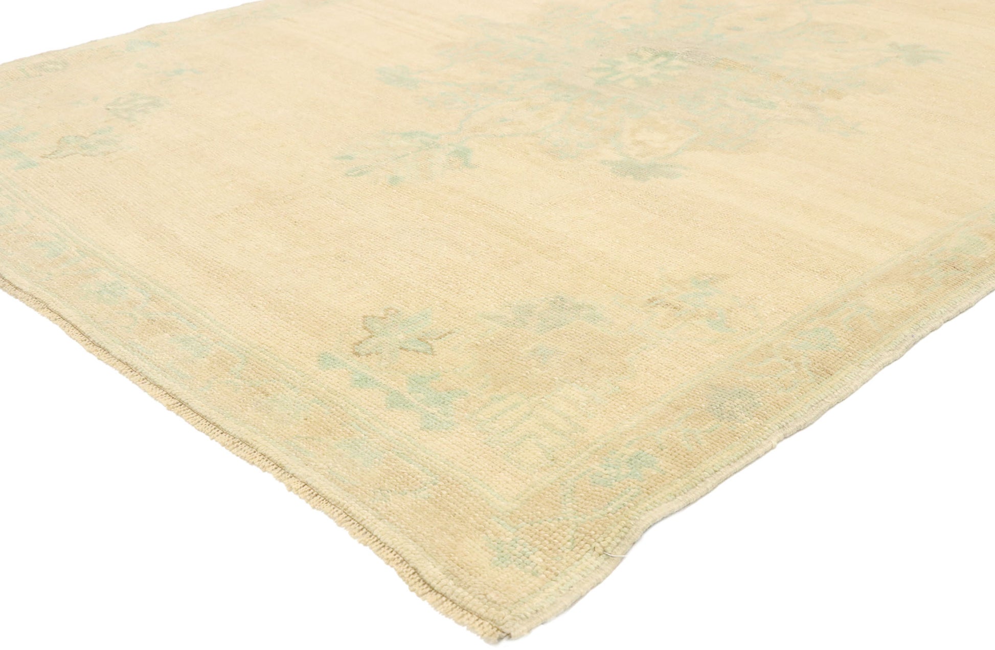 4 x 6 Vintage Turkish Oushak Rug 52969