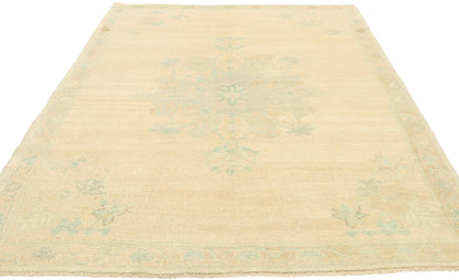 4 x 6 Vintage Turkish Oushak Rug 52969