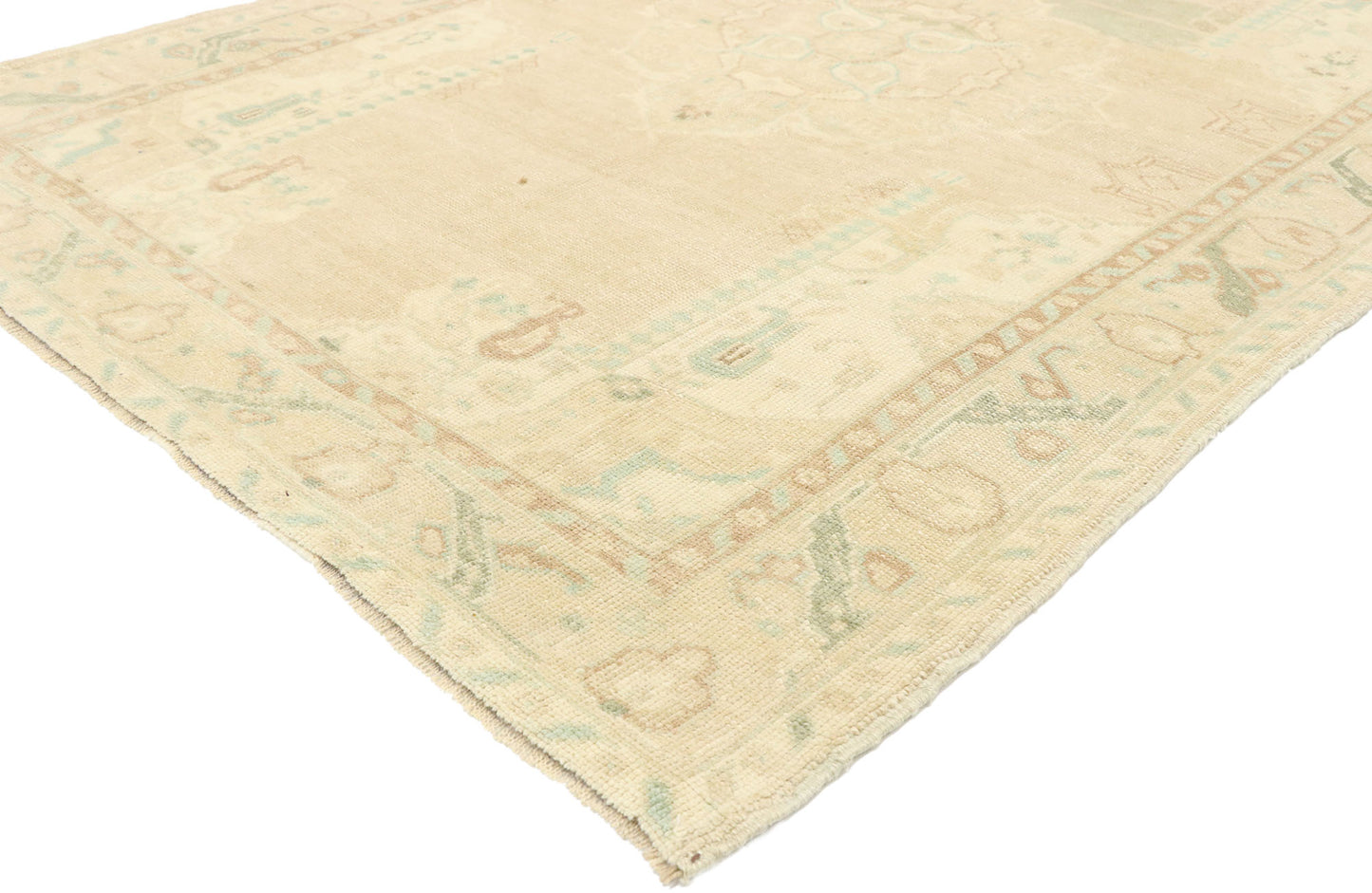 4 x 6 Vintage Turkish Oushak Rug 52970
