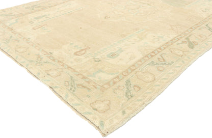 4 x 6 Vintage Turkish Oushak Rug 52970