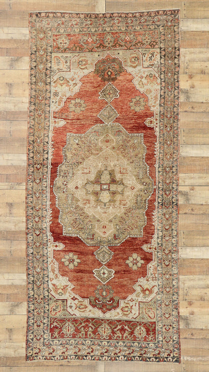 5 x 11 Vintage Turkish Oushak Gallery Rug 52980