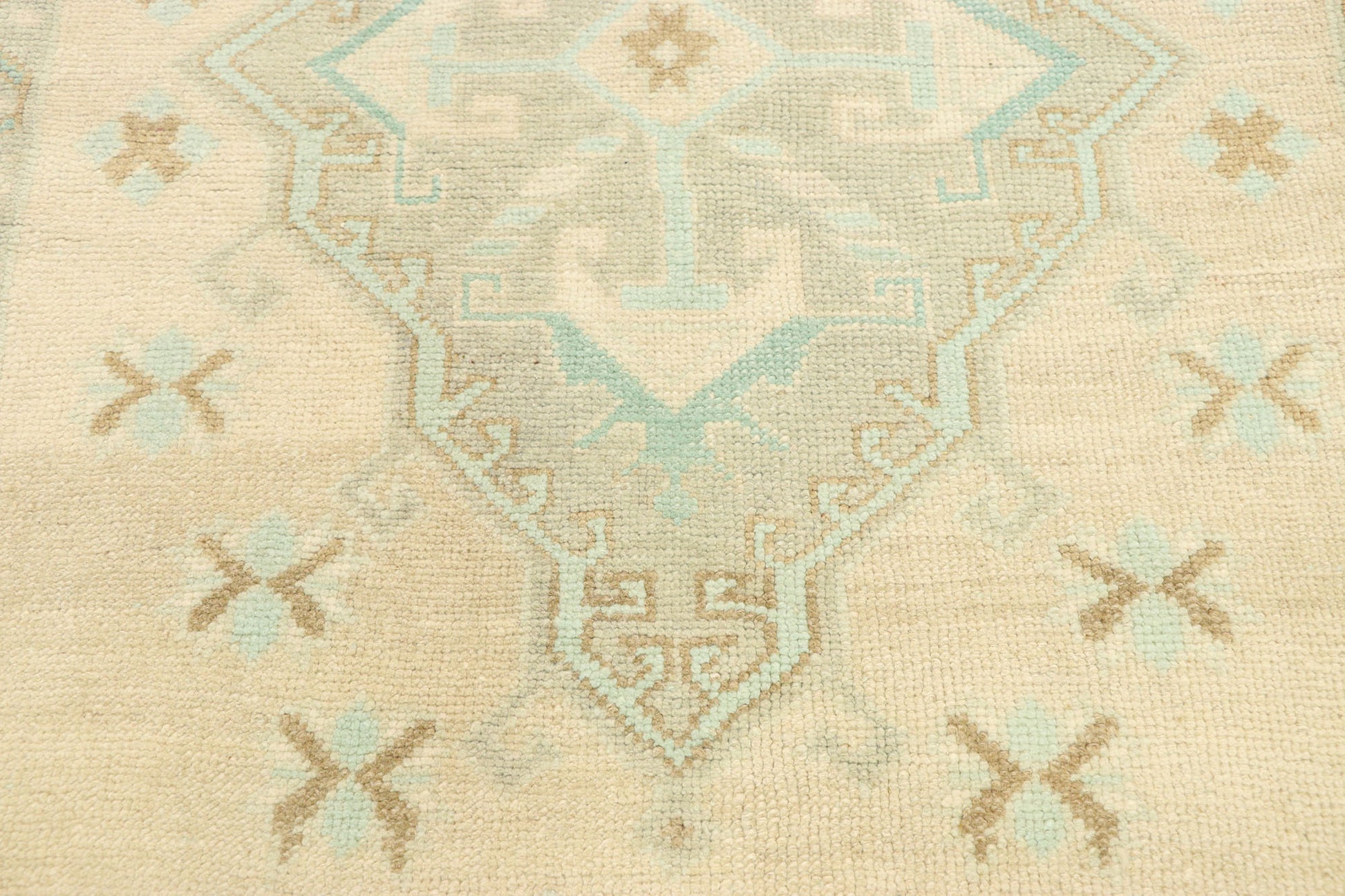 3 x 7 Vintage Turkish Oushak Rug 52981