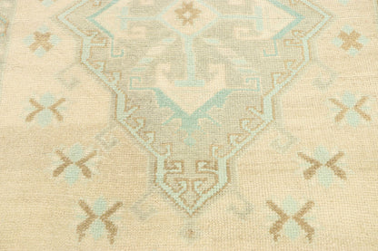 3 x 7 Vintage Turkish Oushak Rug 52981