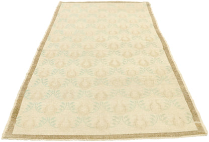 3 x 5 Vintage Turkish Oushak Rug 52983