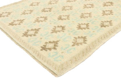 3 x 7 Vintage Turkish Oushak Rug 52986