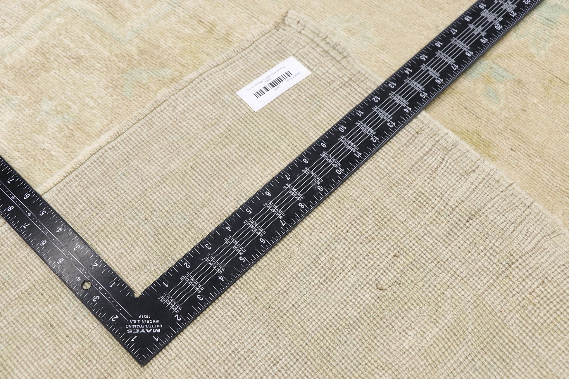 7 x 10 Vintage Turkish Oushak Rug 52987