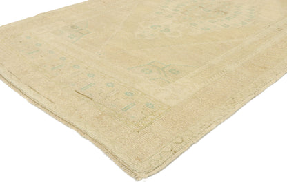 3 x 6 Vintage Turkish Oushak Rug 52988