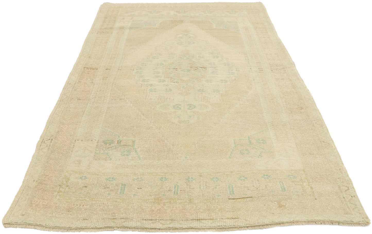 3 x 6 Vintage Turkish Oushak Rug 52988