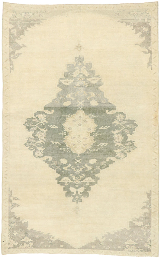 5 x 8 Vintage Turkish Oushak Rug 52990