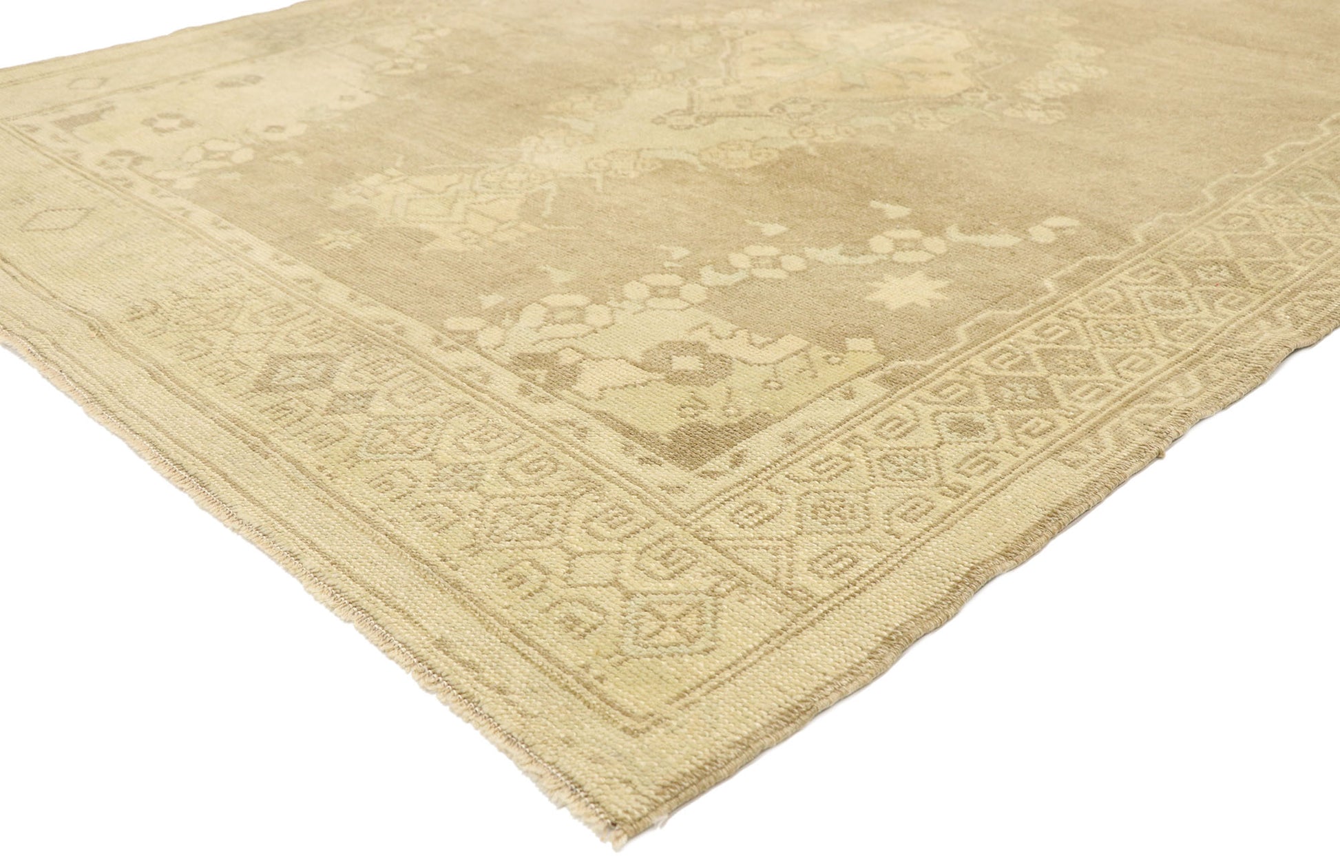 5 x 9 Vintage Turkish Oushak Rug 52992
