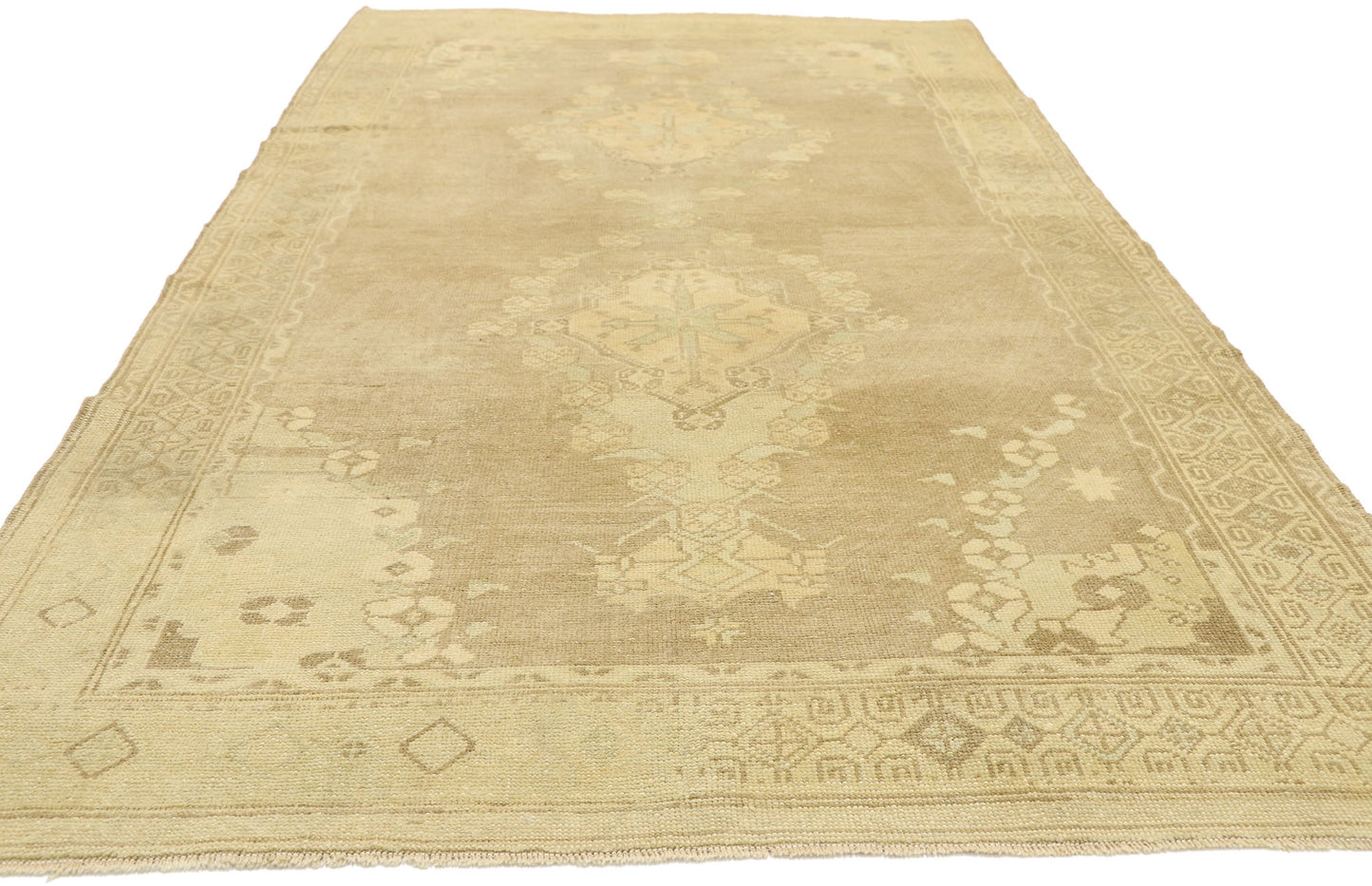 5 x 9 Vintage Turkish Oushak Rug 52992