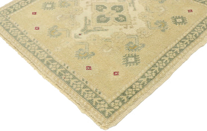 2 x 2 Vintage Turkish Oushak Rug 52999