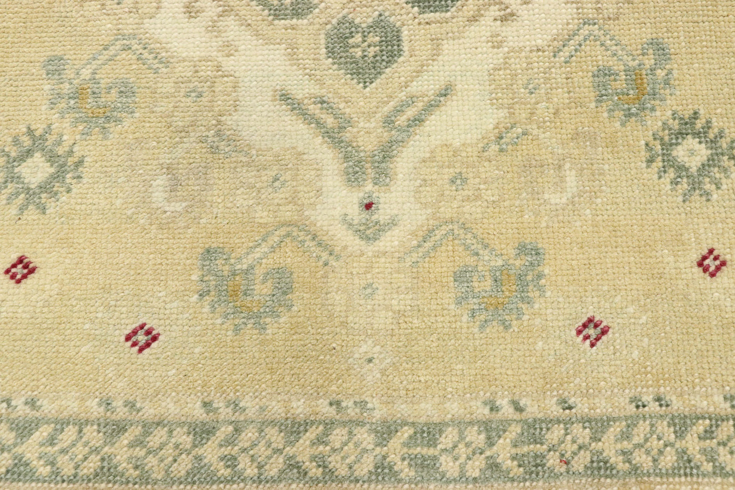 2 x 2 Vintage Turkish Oushak Rug 52999