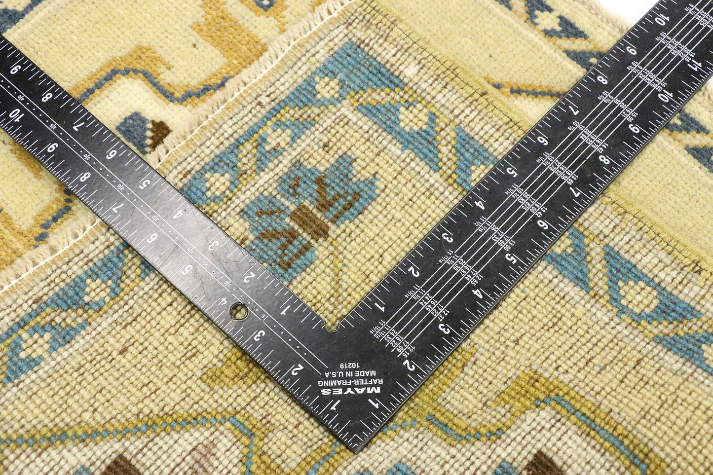 2 x 2 Vintage Turkish Oushak Rug 53000