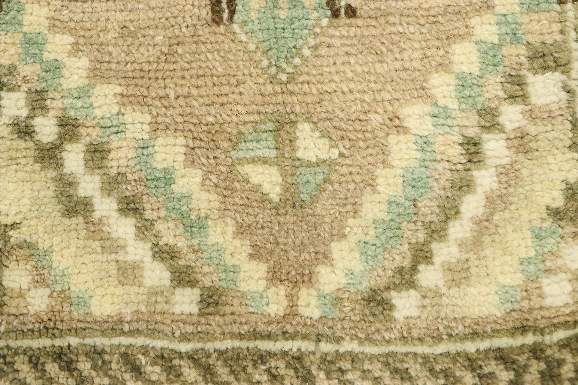 1 x 3 Vintage Turkish Oushak Yastik Rug 53001