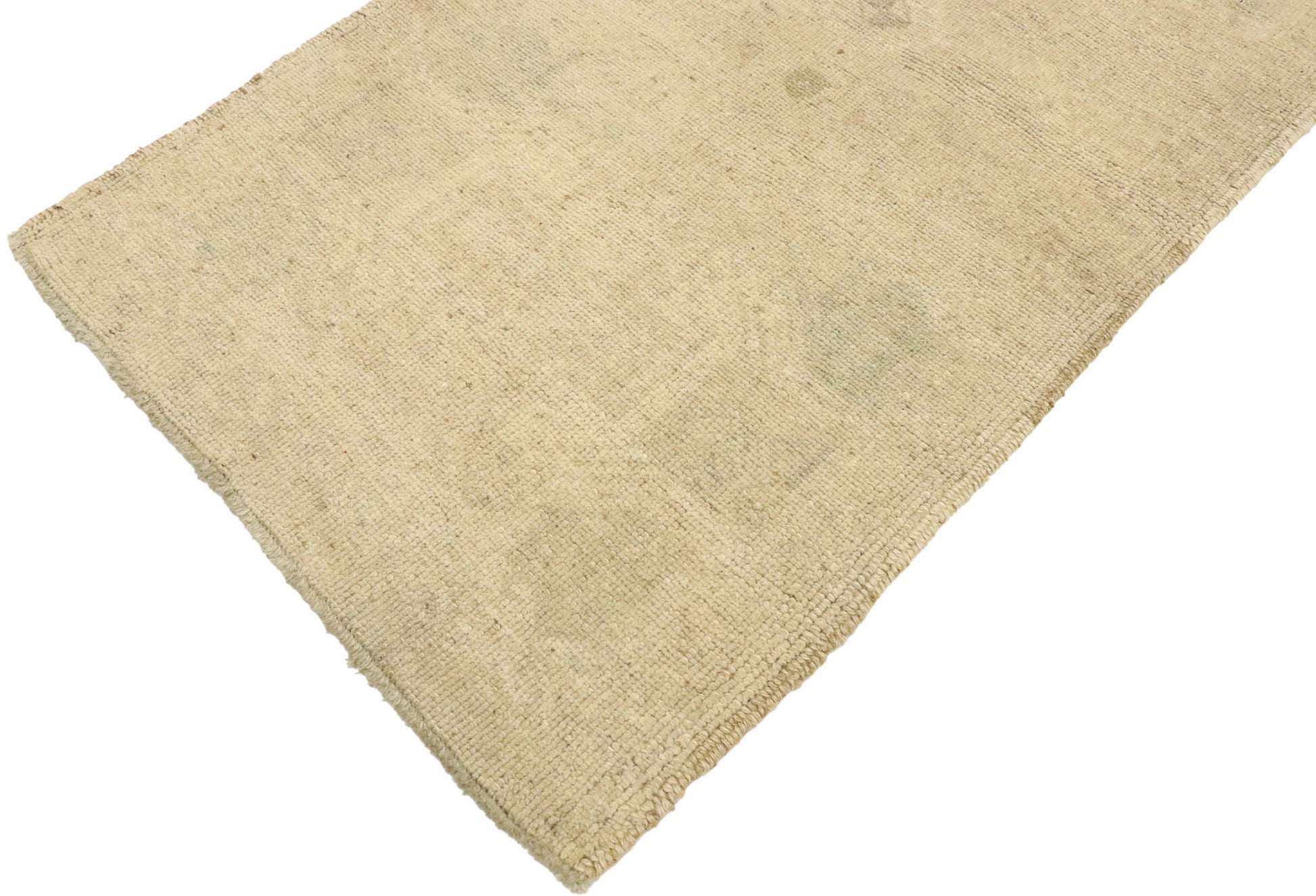 2 x 3 Vintage Turkish Oushak Yastik Rug 53003