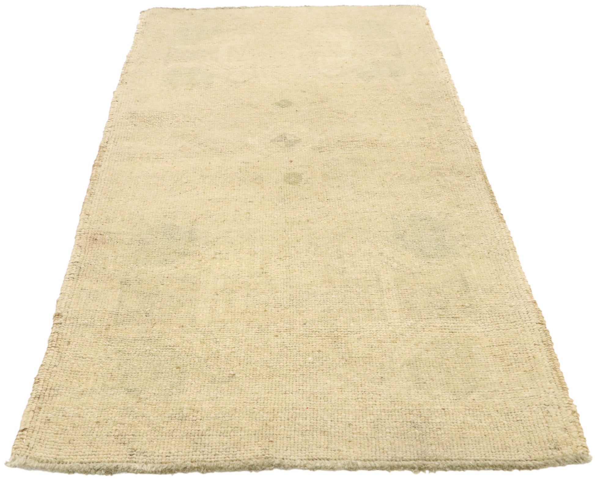 2 x 3 Vintage Turkish Oushak Yastik Rug 53003