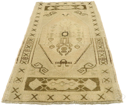 2 x 3 Vintage Turkish Oushak Yastik Rug 53005