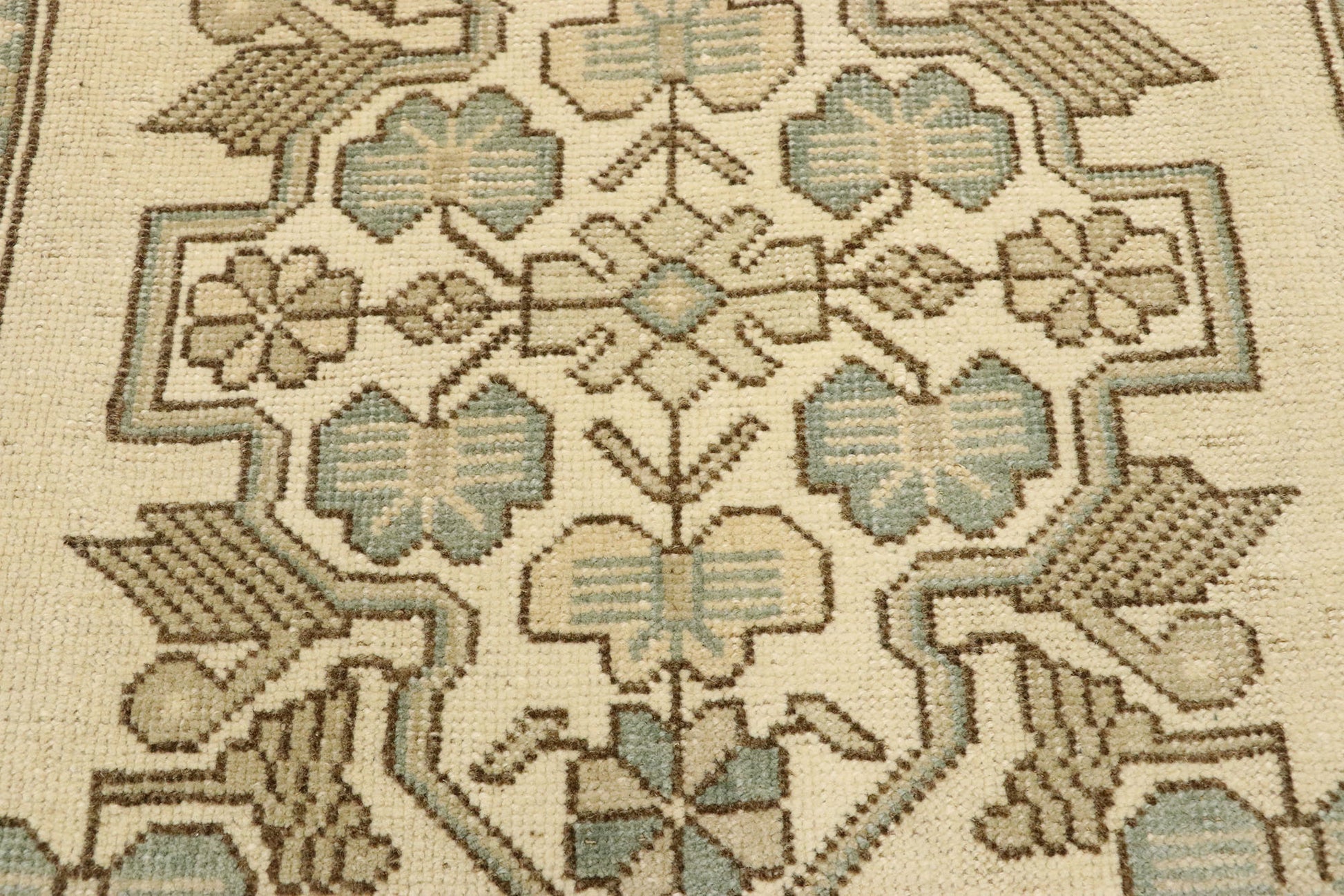 2 x 2 Vintage Turkish Oushak Rug 53008
